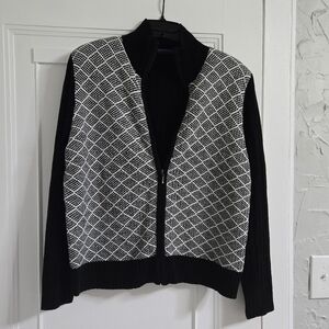 Karen Scott Black and White Women's Sweater